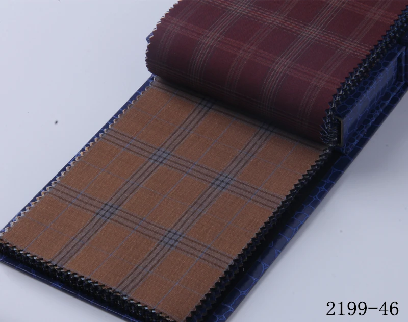 2199-46 На заказ, мужской костюм bespoke, двубортный, серый, в клетку, мужской свадебный смокинг, классический мужской свадебный костюм для мужчин - Цвет: 2199-46