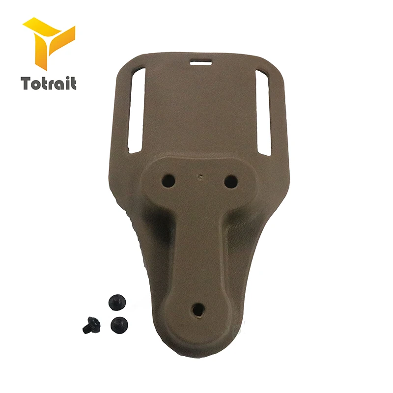 TOtrait тактическая кобура падение адаптер ГОСТ GL17 19 22 23 31 32 Colt1911 M9 92 пистолет usp аксессуары Пистолетная кобура с петлей - Цвет: Tan