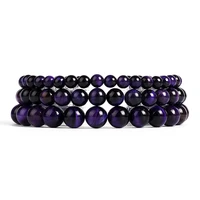lightning 5a purple tiger eye bracelets men 6 12mm natural energy stone beads reiki healing bracelets for women jewelry pulsera