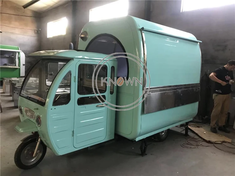 Топ KN KP Электрический 3 х колесный Еда тележка для хот догов уличной торговли