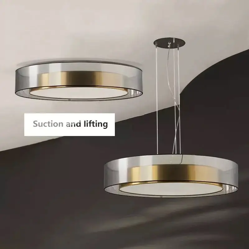 

NEW Post-modern copper restaurant light luxury pendant lamp Nordic minimalistic atmosphere master bedroom pendant lights