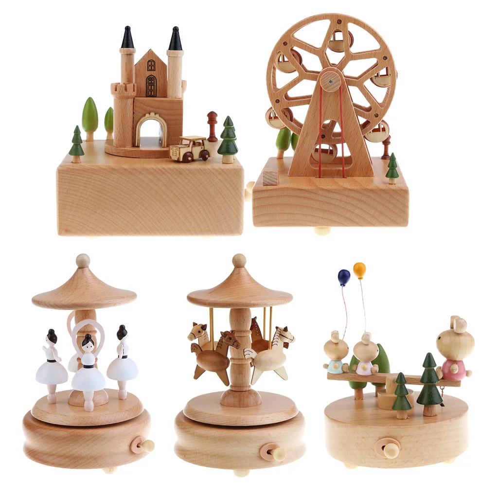 Деревянная Музыкальная Коробка индивидуальный подарок для друзей возлюбленного