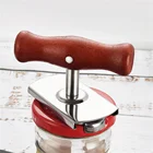 Ручной консервный нож из нержавеющей стали, регулируемый инструмент для открывания крышек 1-4 дюйма, кухонные приспособления