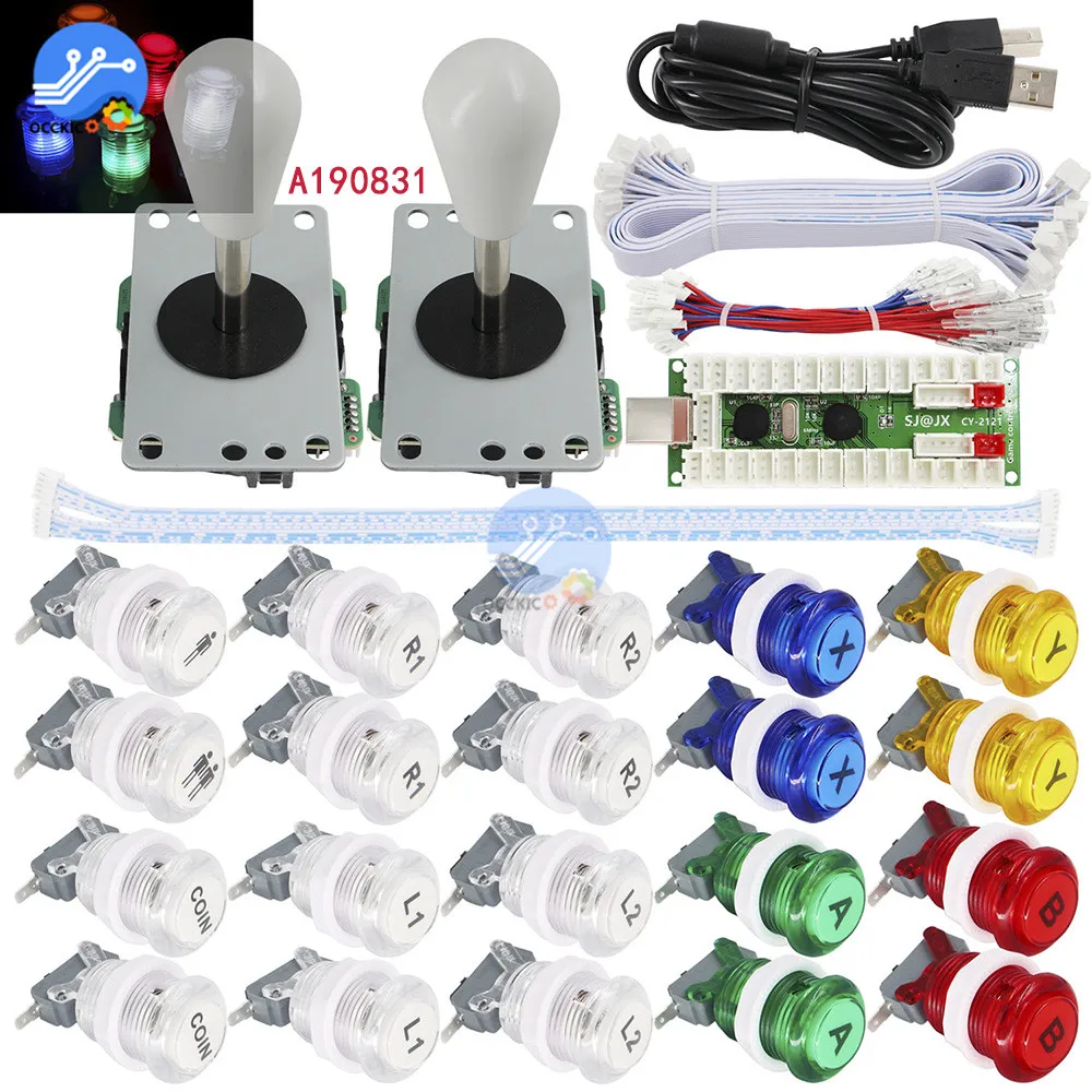 Аксессуары для аркадных джойстиков кодировщик USB ПК джойстик и кнопка MAME Fight Stick