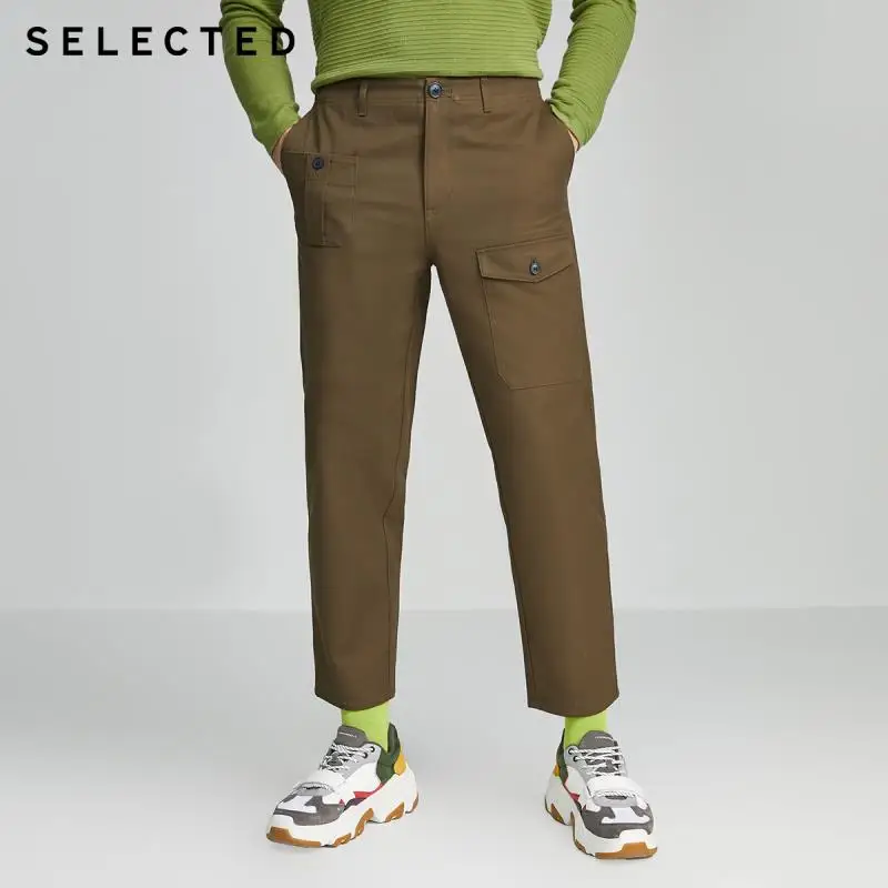 

Брюки мужские свободные из 100% хлопка, с несколькими карманами, Р | 420114541