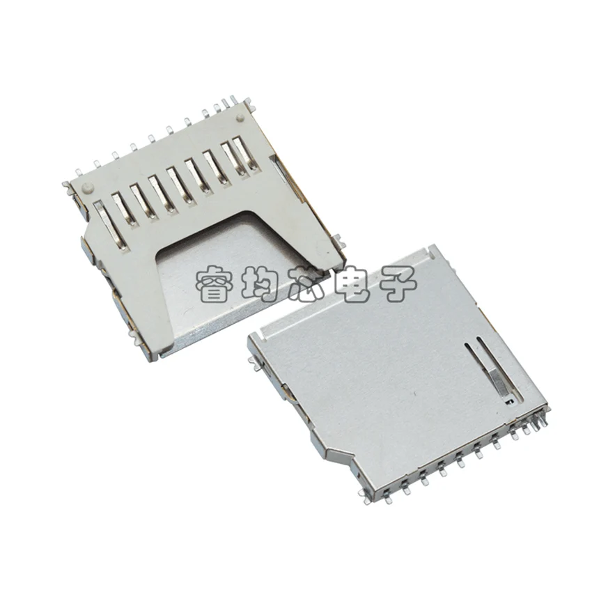 

20PCS/Lot SD Card Holder Socket Connector 9P/9Pin Long-body-Type For Memory