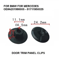 plastic 2019900050 51711958025 self threading plastic nut clip fit for mercedes benz w201 w124 190d 260e