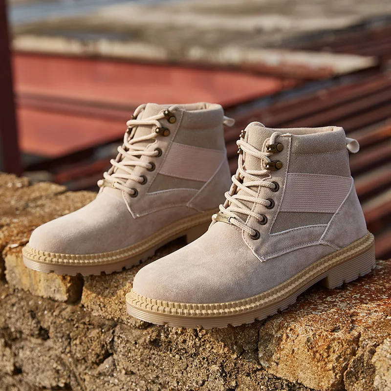 2019 мужская повседневная обувь модные мужские мотоциклетные ботинки зимняя