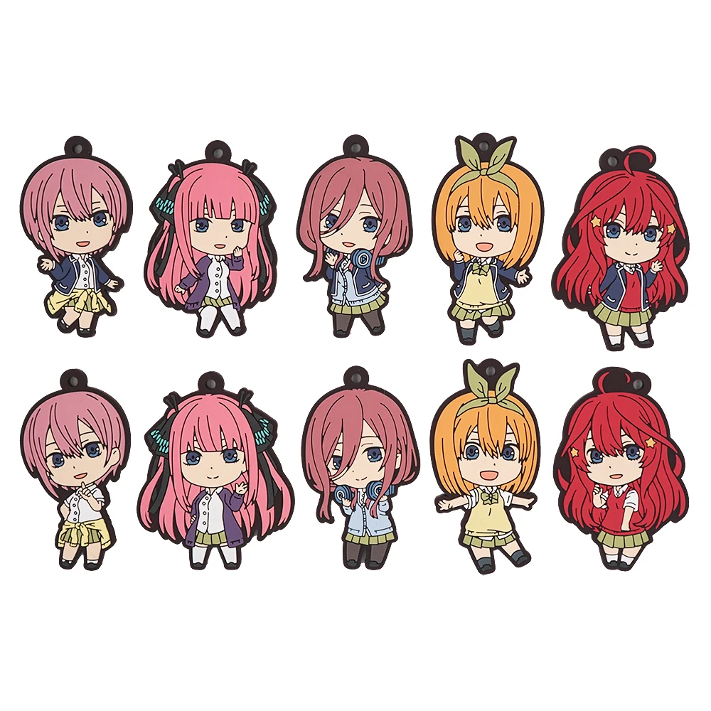 Квинтуплет аниме Накано ичика Нино Мику юцуба итцуки Повседневный резиновый