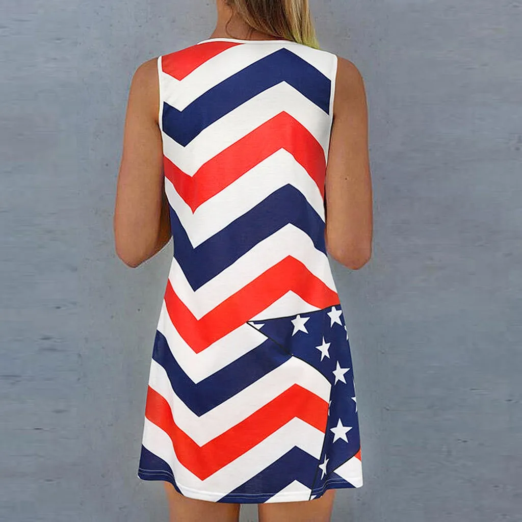 Женское винтажное платье в полоску с круглым вырезом без рукавов | Женская одежда