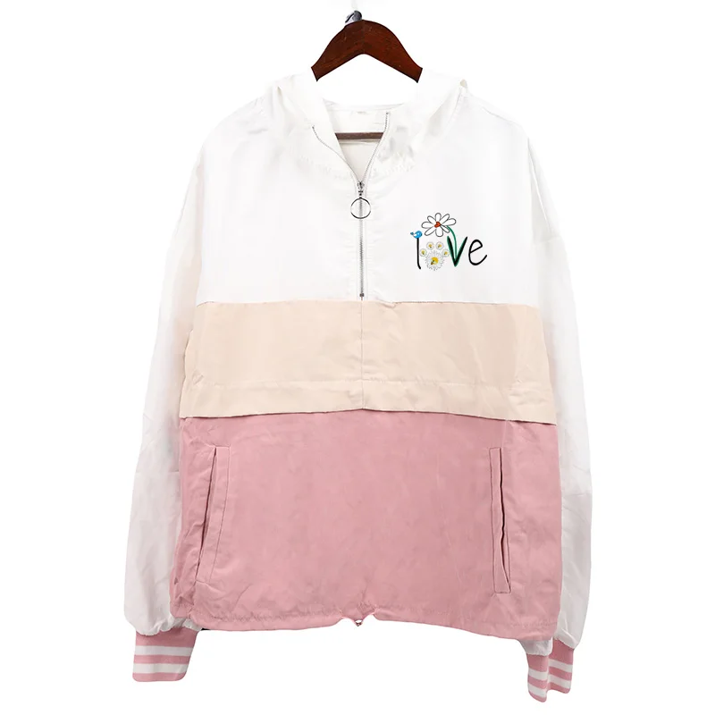 

2 Pcs Set Hoodies Suits Letter PrintWomen Patchwork Tracksuit Casual Sports Long Sleeve Zipper Sportswear Workout Clothes Femme
