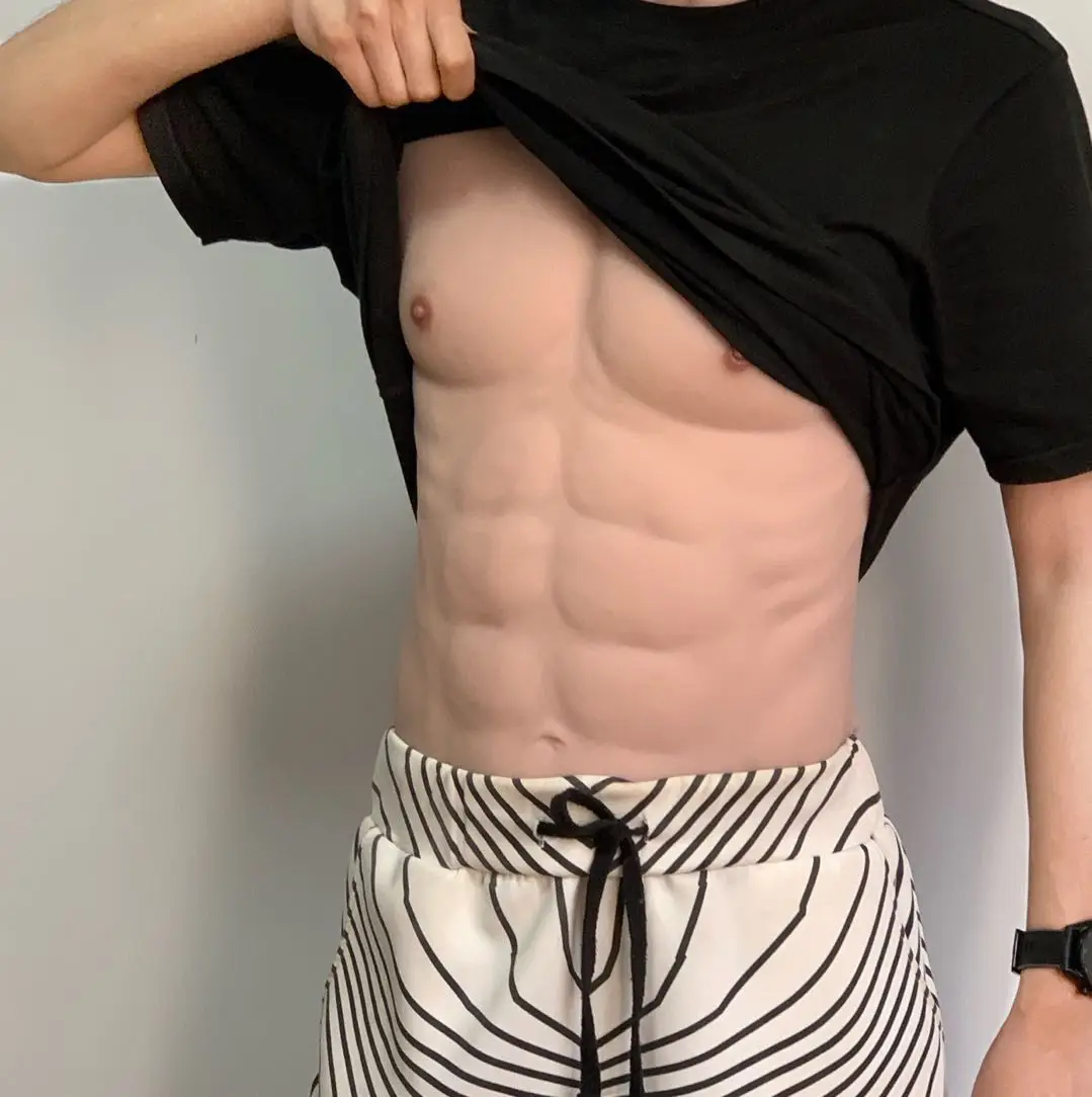 

Силиконовый реалистичный костюм с имитацией мышц желудка искусственная имитация Мужской груди Трансвестит Косплей Трансвестит королева