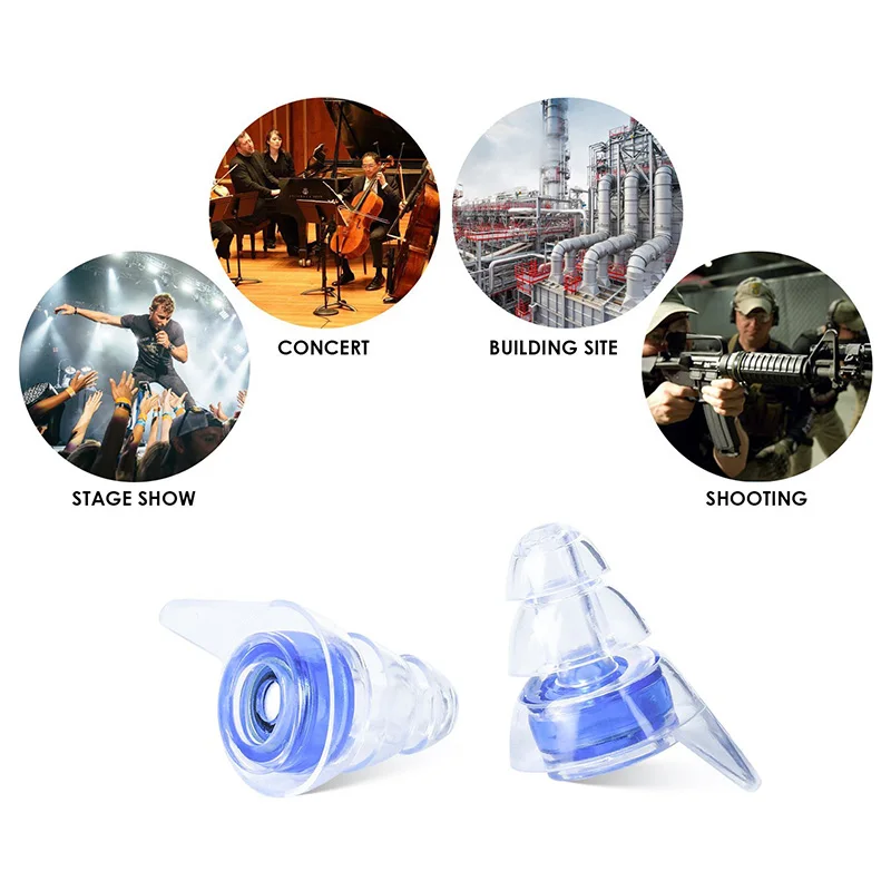 Беруши для защиты слуха удобные прозрачные мягкие силиконовые беруши музыки