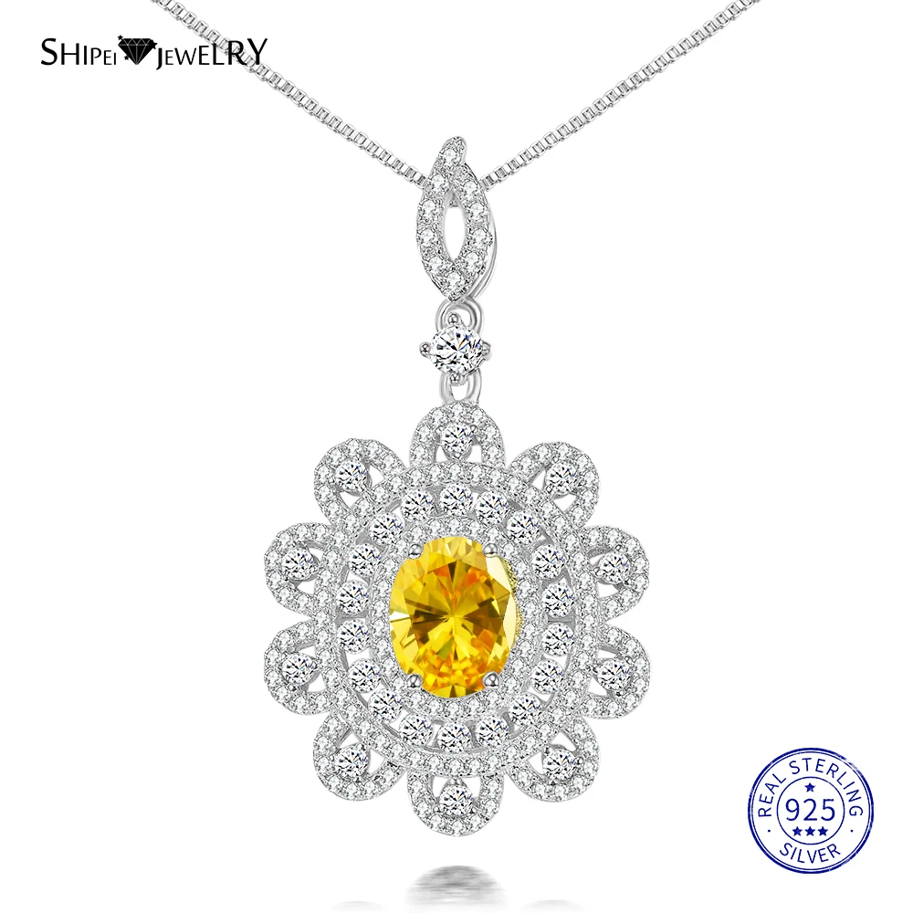 Женское ожерелье из серебра 100% пробы с овальным сапфиром и изумрудом | Украшения