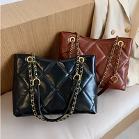 luxury lingge chains crossbody bags for women designer high quality handbag 2021 female big tote quilting shoulder bag purse ins
