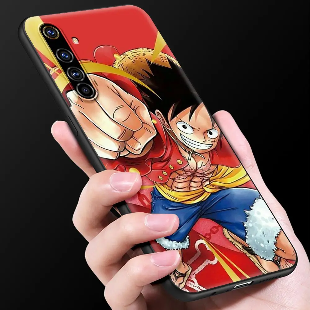 

Phone Case For OPPO A9 Realme Reno 6 C3 7 5 X7 X50 Pro 5G XT V3 X3 2020 Silicone Soft Capa Back Cover One Piece Luffy Anime