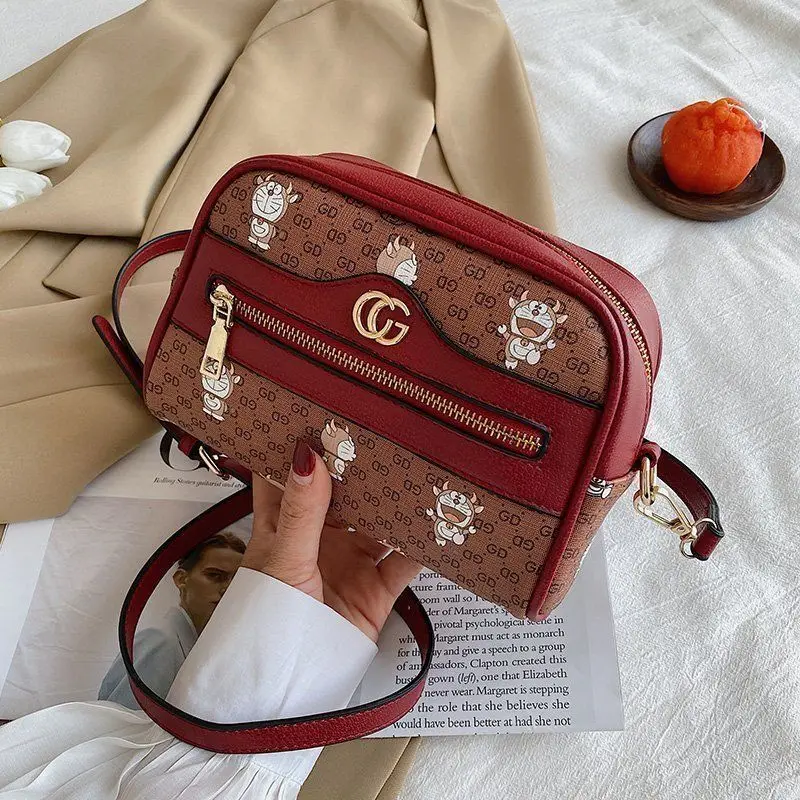 

Doraemon Spring and Summer New Camera Bag Printing Cartoon Jingle Cat Lady One-shoulder Diagonal Bag