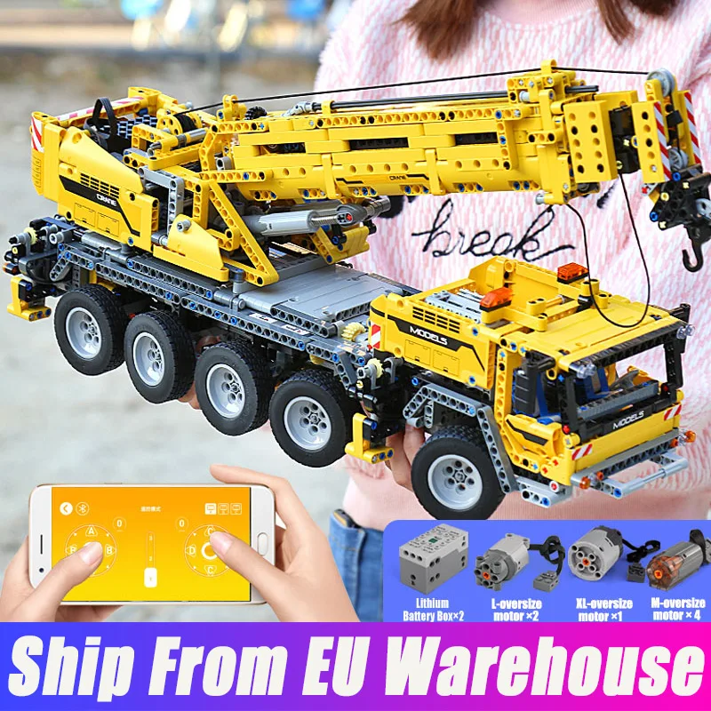 Автомобиль с дистанционным управлением от Mould King 13107 App мобильный кран MK II набор