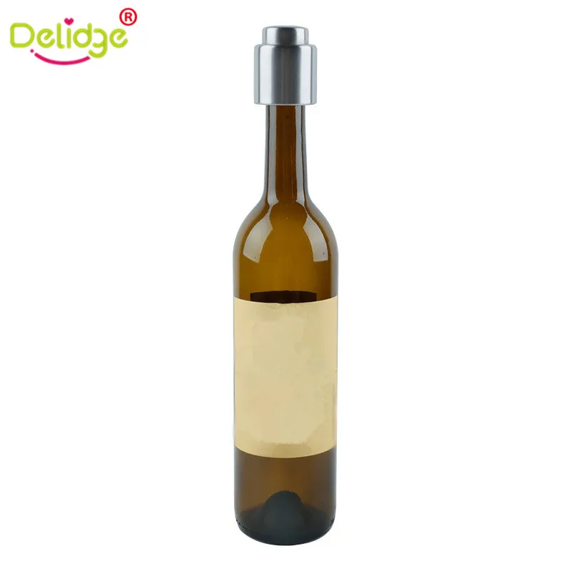 Delidge 1 шт. пробка для бутылки из нержавеющей стали красное вино вакуумная пробка герметичный красное вино бутылочный носик ограничитель потока жидкости залить крышку
