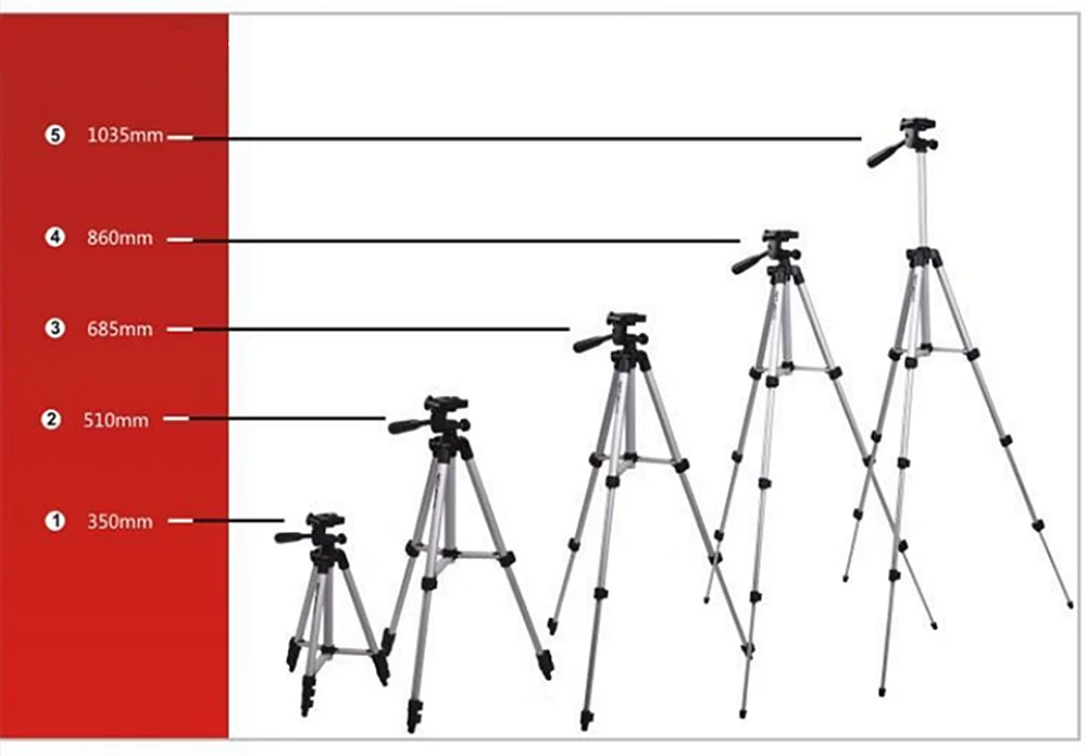 

WT-3110A Desktop Tripod Portable Lightweight Camera Tripod & Ball Head + Carrying Bag For Camera Phone Sport camera