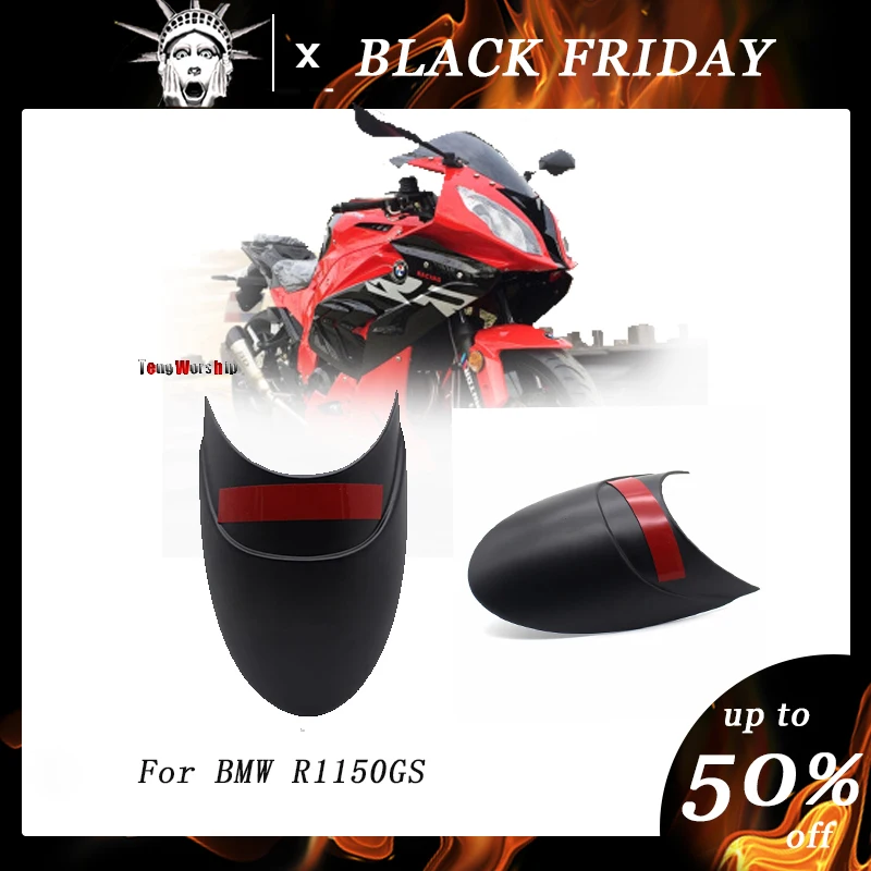 

Motorcycle Front Mudguard Fender Rear Extender Extension For BMW R1150GS