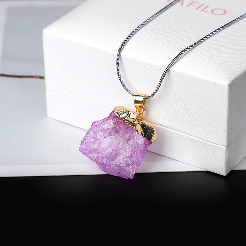 1 шт. кулон из цветного натурального камня ювелирное изделие минерала ожерелье