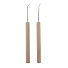 Комплект из 2 предметов буковая древесина Вязание машина крючок ткацкого станка инструмент для Вязание ремесло