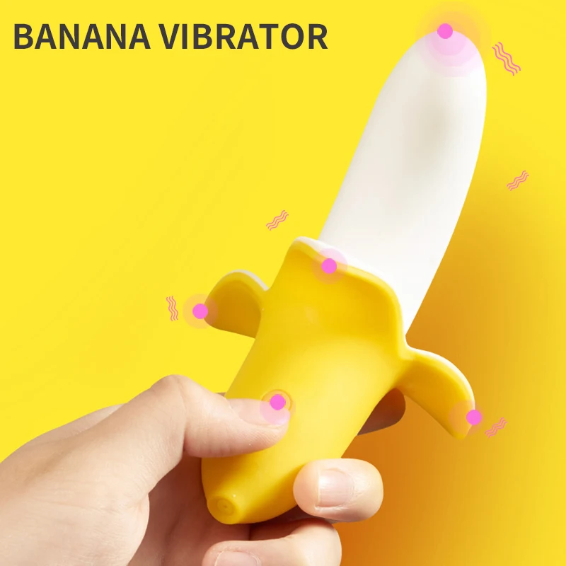 Вибратор фаллоимитатор в форме банана вагинальный стимулятор точки G