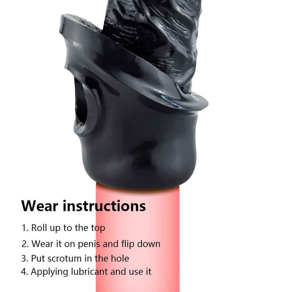 Многоразовые Толстые Презервативы увеличитель эрирекции пениса рукав для