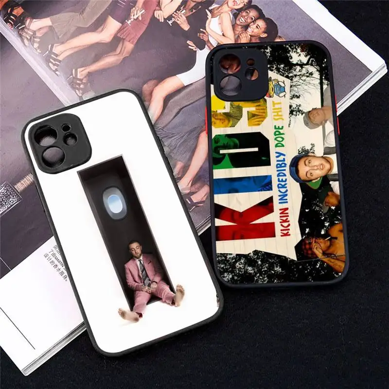 

Q3 Rappers MacMiller Phone Case Matte Transparent for iPhone 7 8 11 12 s mini pro X XS XR MAX Plus cover funda