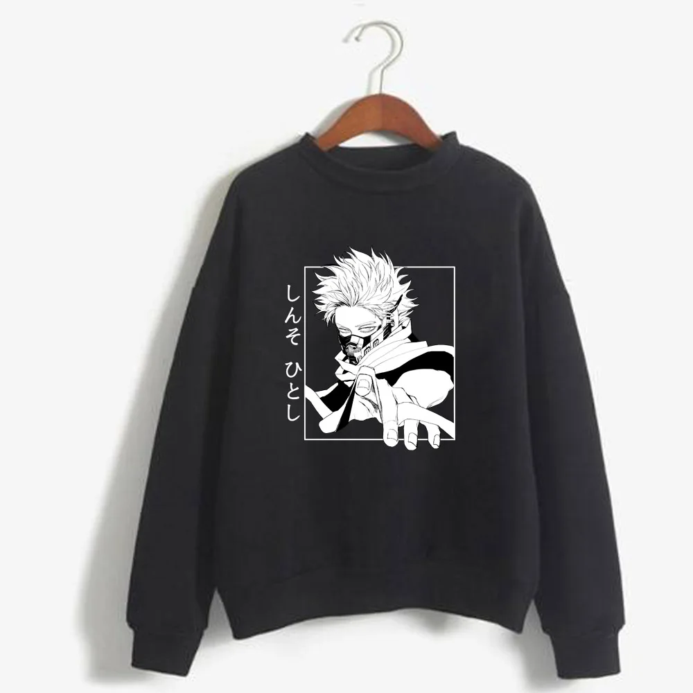 

Толстовка с рисунком из аниме «Моя геройская Академия», Shinso Hitoshi, свободная Осенняя РУБАШКА УНИСЕКС