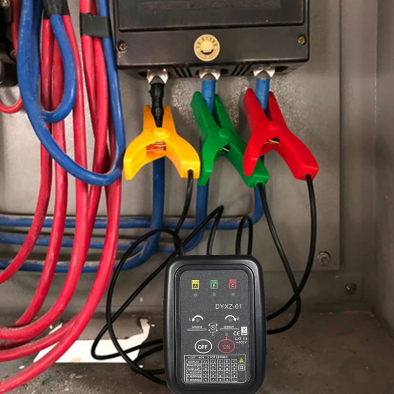 Бесконтактный детектор напряжения фаз тестер на разрыв 3-фазный поворот руля