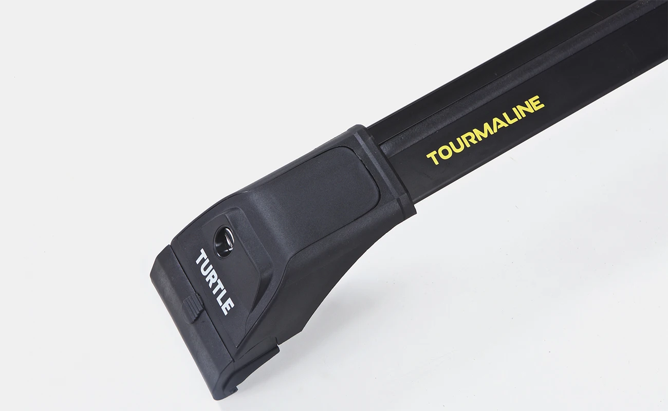 Багажник Turtle TOURMALINE V2 на рейлинги FORD FOCUS SW 2011-2018 - Аэродинамические черные