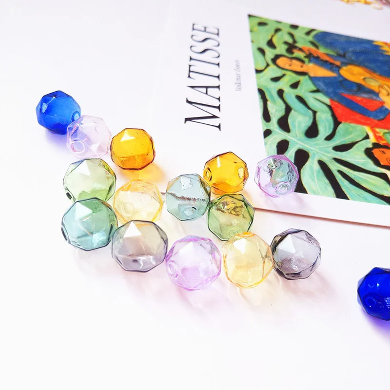 

Поверхность для резки, прямое отверстие, 14 мм, цветной стеклянный шар мечты, «сделай сам», серьги, ожерелье, браслет, материал, аксессуары