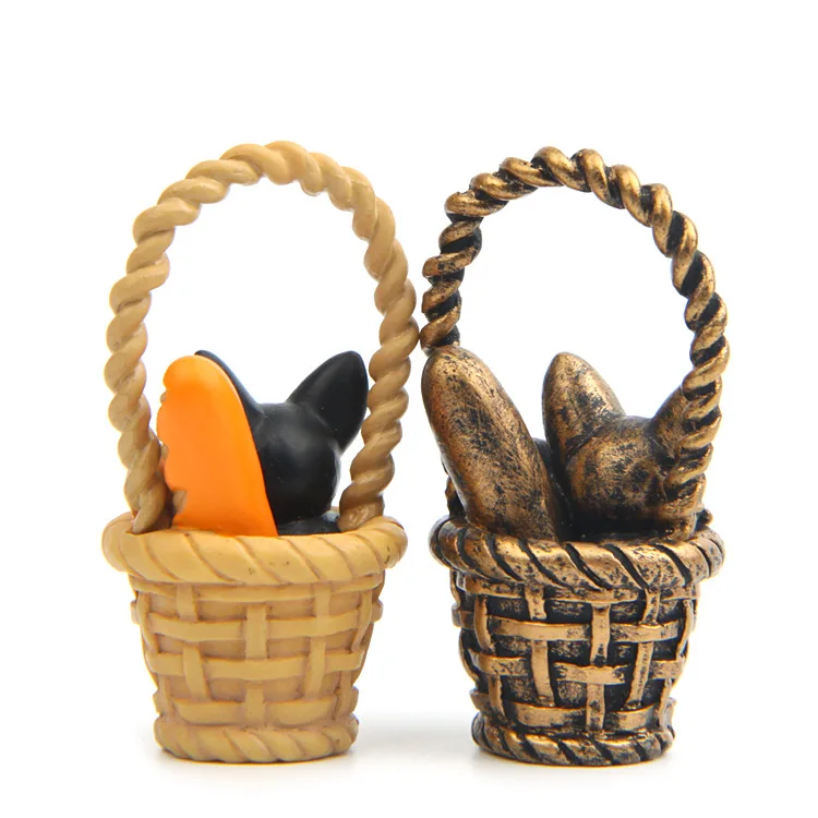 Аниме экшн фигурка Кики служба доставки черный Кот корзина для хлеба сделай сам