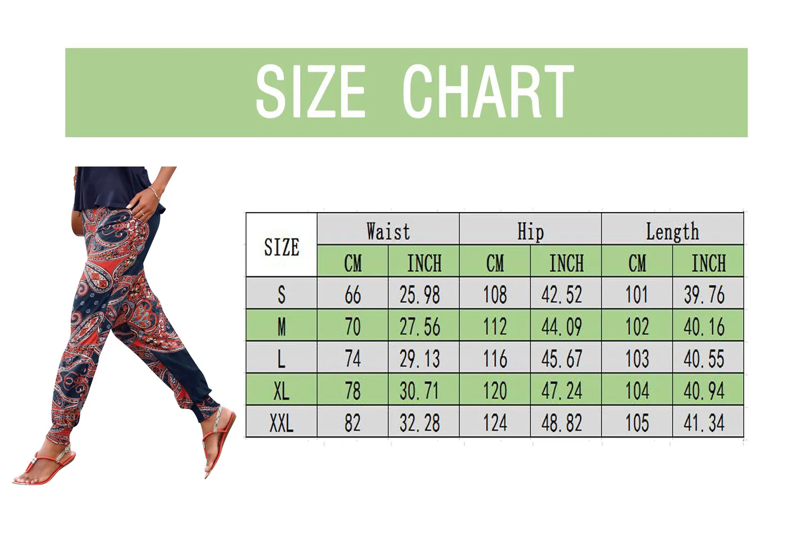 

Fashion Bohemian Loose Pant Women Casual Print Travel Lounge Festival Beach High Waist Pant Beach Pockets Pants