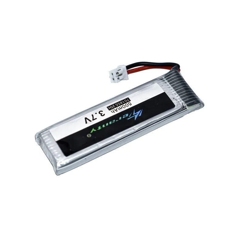 Original Teranty LiPo Battery 1S 3.7V 500mAh Rechargeable with PH2.0 Plug+Charger for Indoor Racing Drone Toy 701855 | Игрушки и хобби
