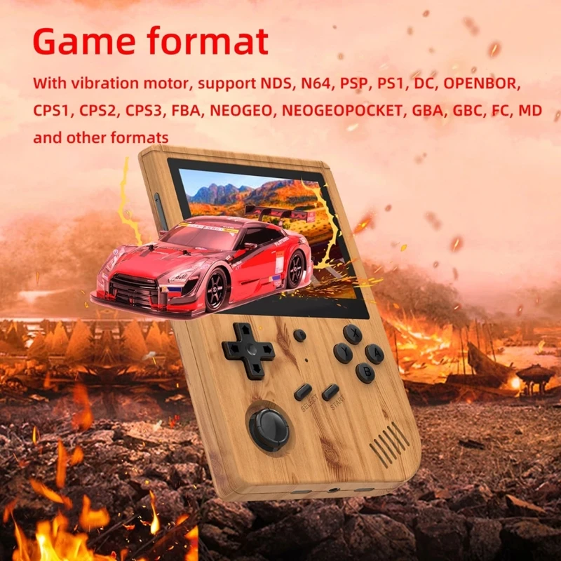 Игровая консоль RG351V 2021G 128 &quot игровая в стиле ретро портативная карманная с