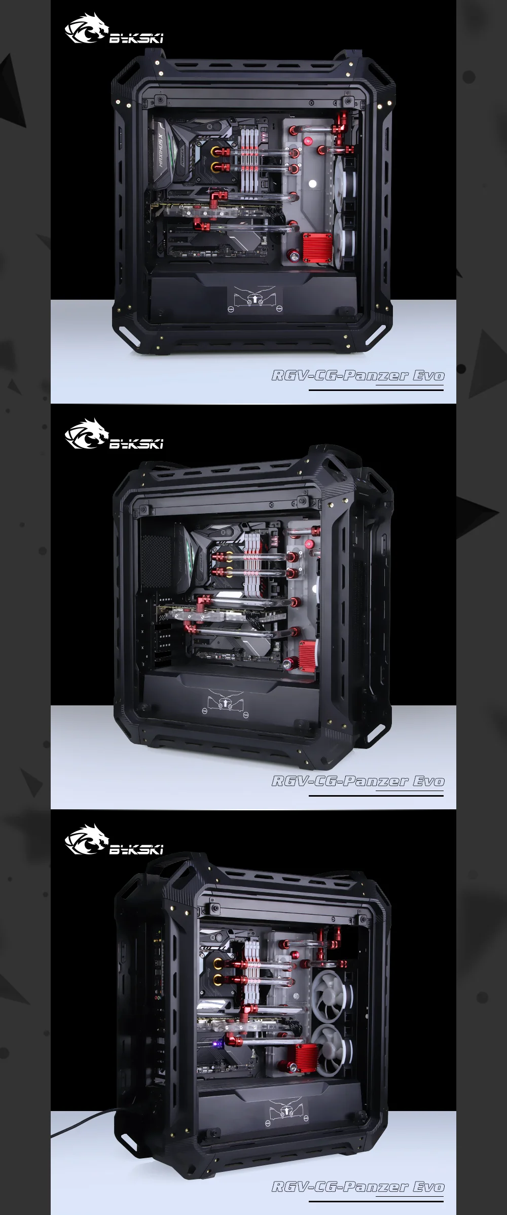 Bykski RGV-CG-Panzer EVO, водные платы для Cougar Panzer EVO чехол, для Intel cpu водоблок, один GPU корпус