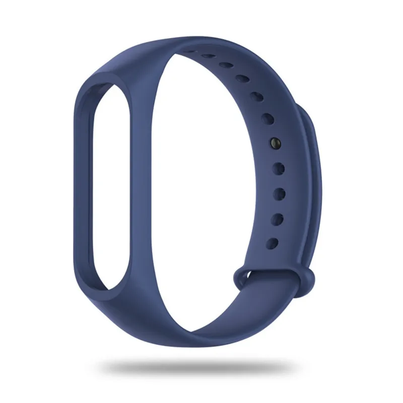 Deep blue Dropshipping Silicone Wrist Strap Adjustable Bracelet Clasp For Original M3 USB Charging Smart Wristband Smart Accessories - Цвет: Deep blue