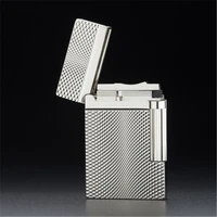 bussiness gas lighter compact jet butane engraving metal gas ping bright sound cigarette lighter inflated no gas