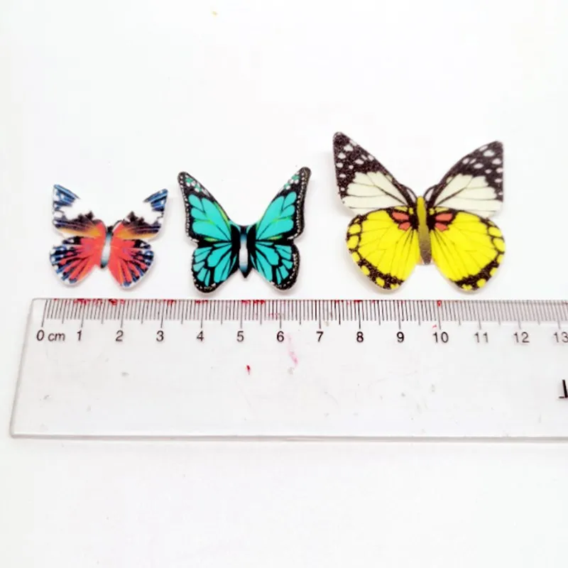 Съедобные украшения для торта смешанные бабочки клейкая Вафля рисовая бумага