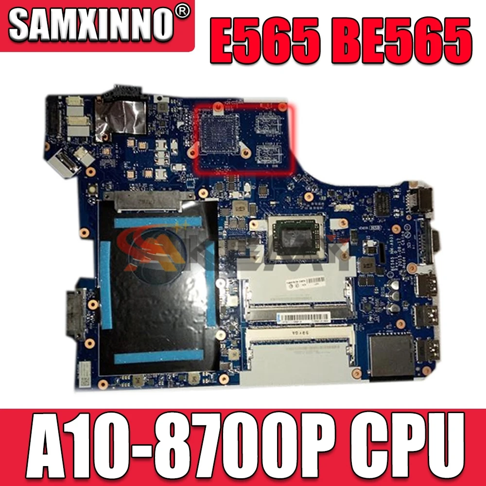 

Akemy FRU 01AW122 BE565 NM-A631 материнская плата для ноутбука Lenovo ThinkPad E565 A10-8700P CPU GM основная плата полностью протестирована