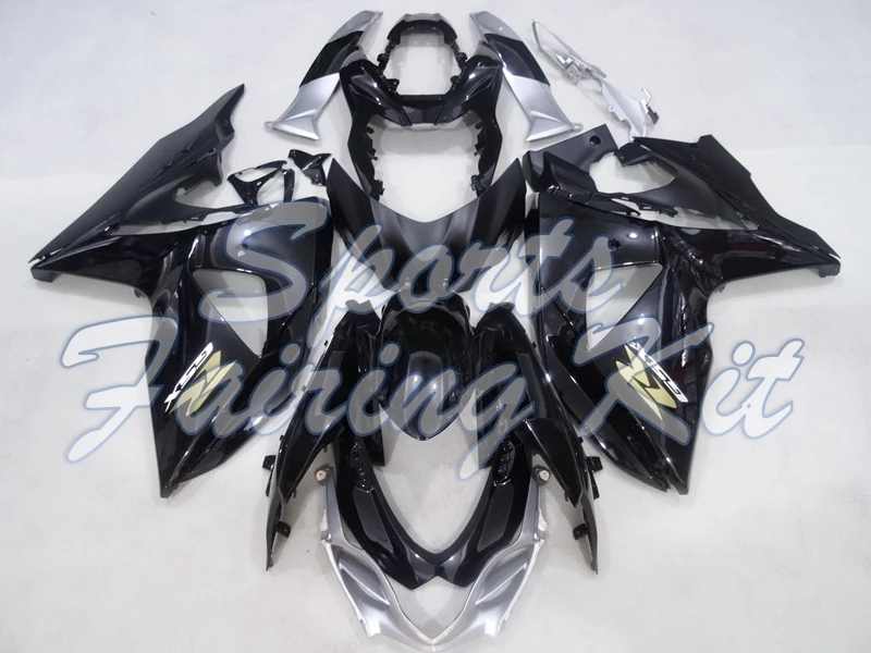 Обтекатель для GSXR 1000 2009 2016 K9 Обтекатели черного и серебряного цвета Suzuki GSXR1000