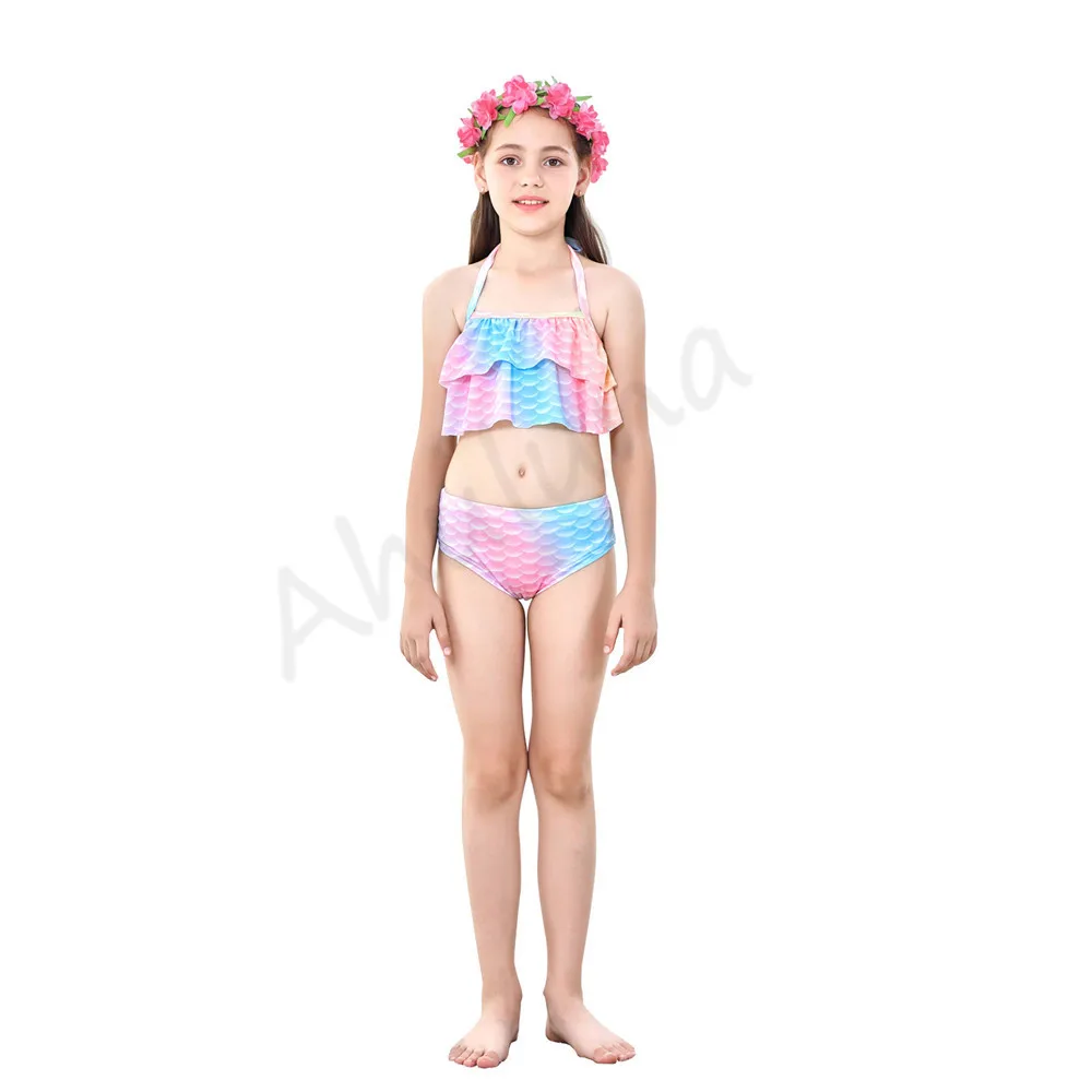 В виде русалки для девочек косплей костюмы детей купальный костюм с хвостом спа