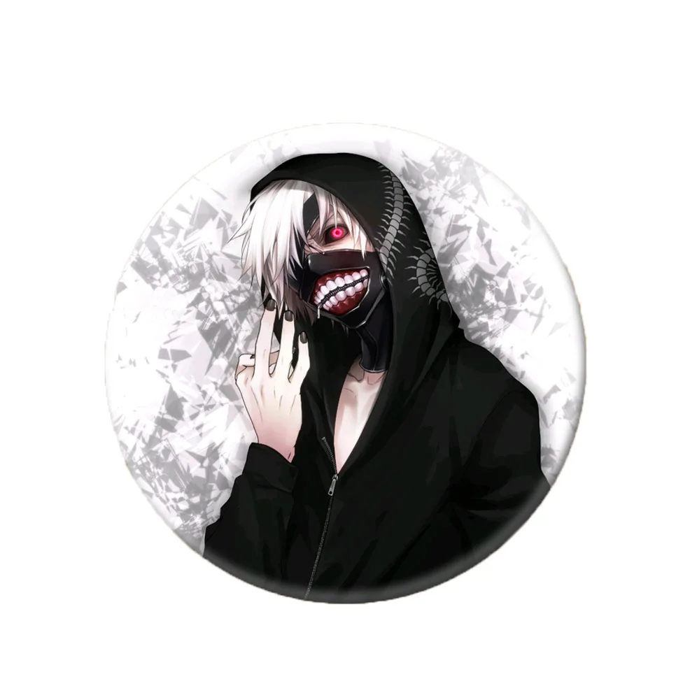 Японское Аниме Tokyo Ghoul брошь Kaneki Ken Touka Kirishima значок косплея рюкзаки пуговицы