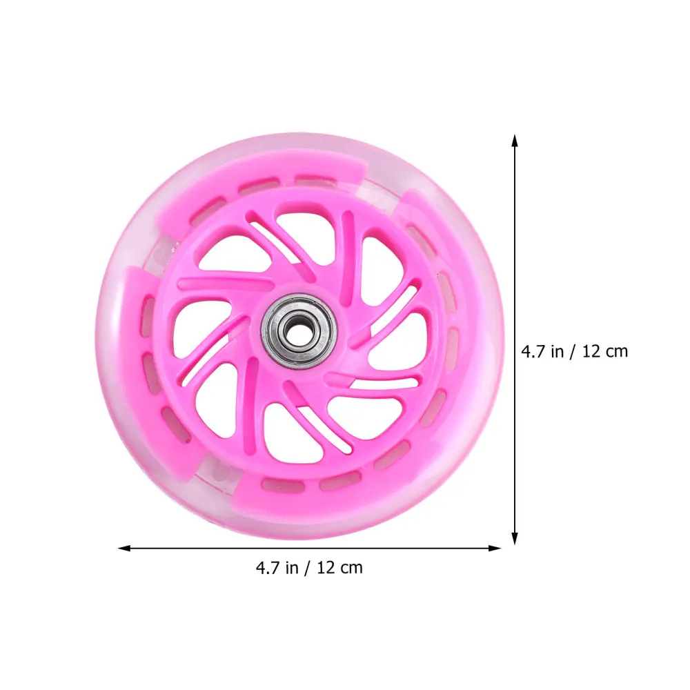 

2pcs Light Scooter Wheels High Elastic Wear-resistant PU Bearing Wheels