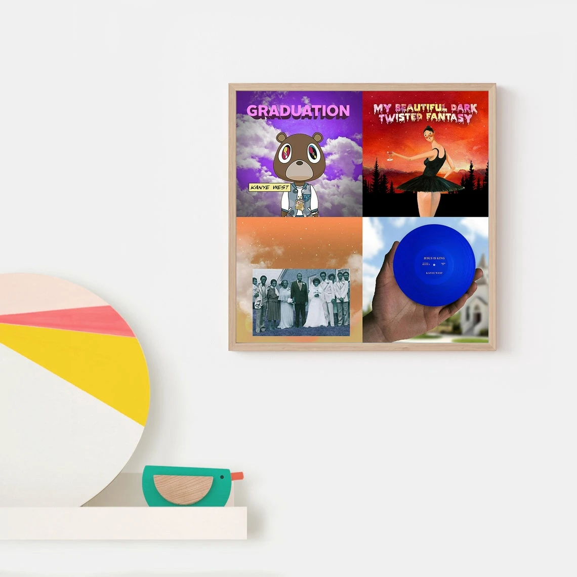 Альбом Kanye West Music Обложка холст постер рэпер поп-музыка знаменитости настенная