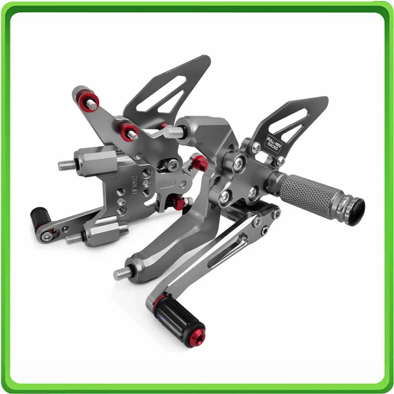 

CNC Adjustable Rearsets rear set sets footrest foot rest pegs pedal for Ducati 959 Panigale 2016 2017 2018 2019 Gray