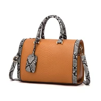 boston bag womens bag 2021 new fashion korean snake pattern tramp bag versatile one shoulder cross pillow bag